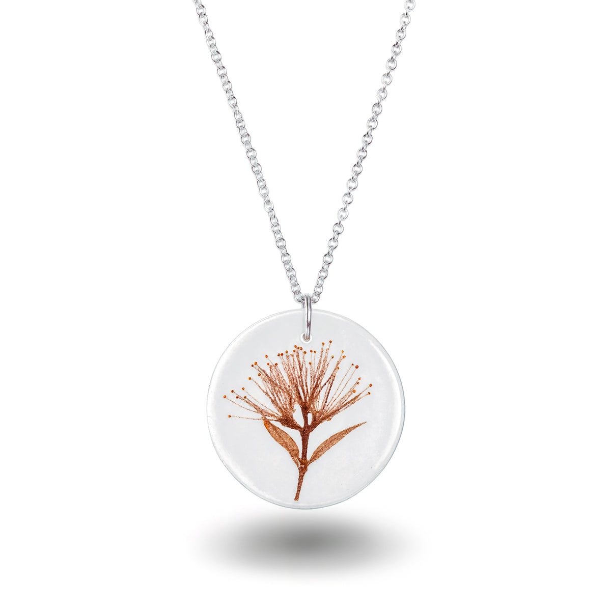 Rātā Flower Pendant Clear