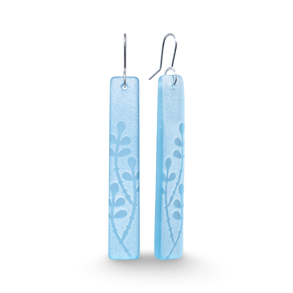 Rātā Vine Drop Earrings Light Blue