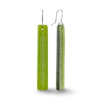 Rimu Leaf Drop Earrings Green