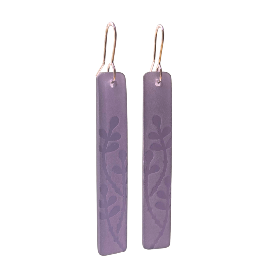 Limited Edition Purple Rātā Vine Drop Earrings
