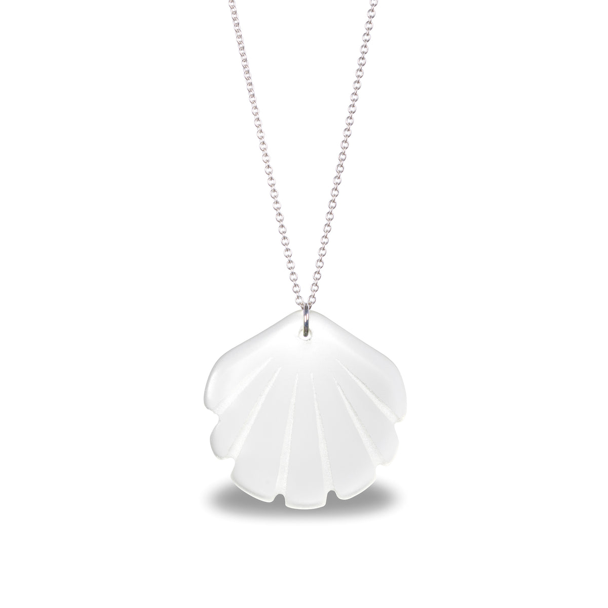 Scallop Shell Pendant Clear