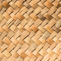 Woven flax pattern of kete (bag)