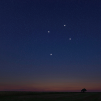 Southern Cross (crux) constellation