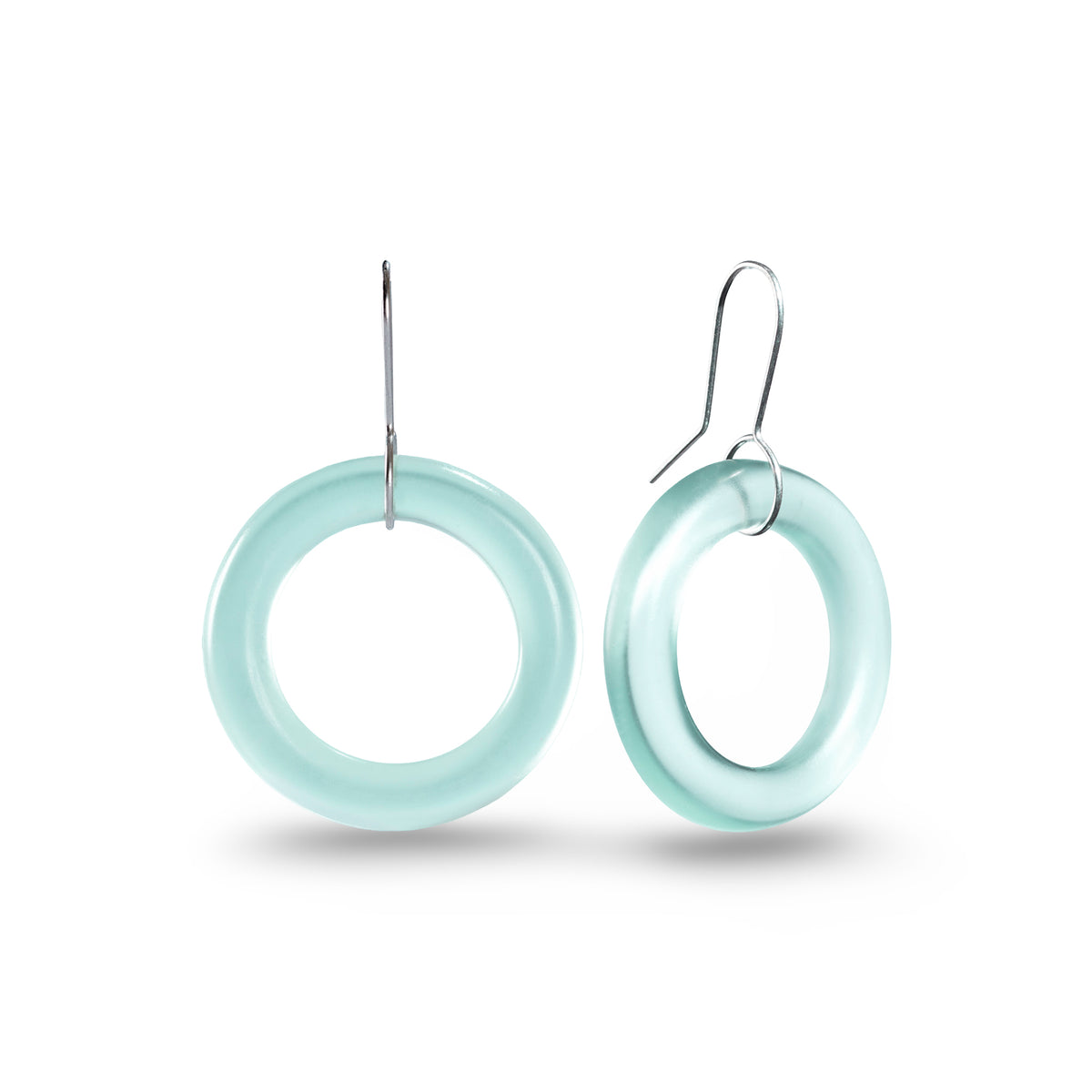 Small Hoop Earrings Sea Foam