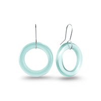 Small Hoop Earrings Sea Foam