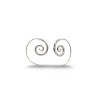 Spiral Sterling Silver Earrings Medium