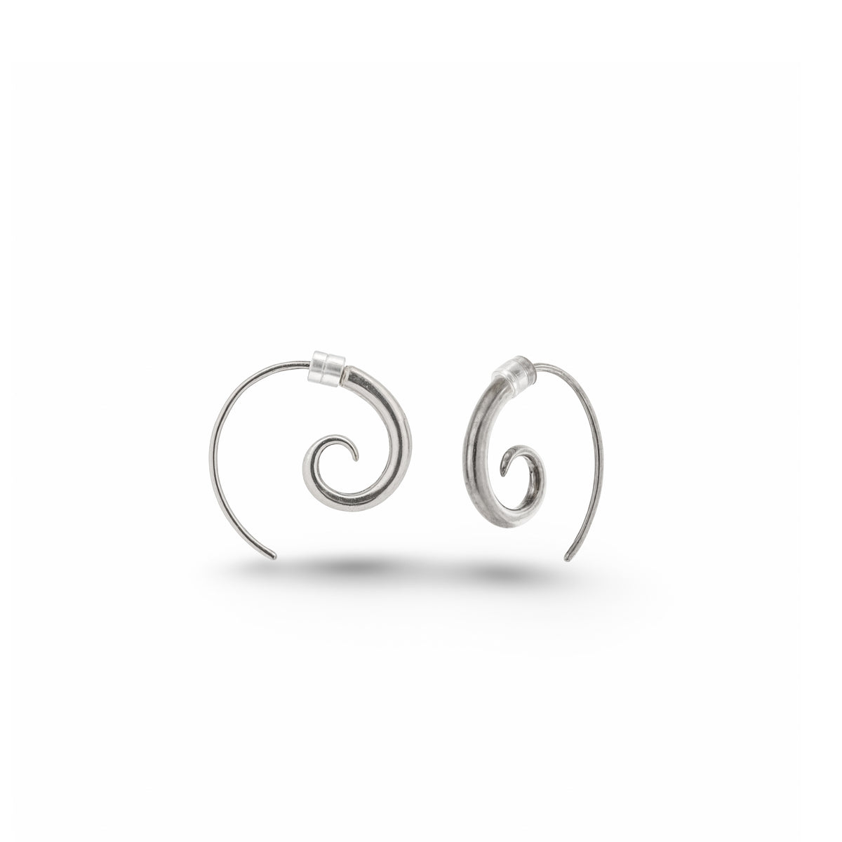 Spiral Sterling Silver Earrings Small