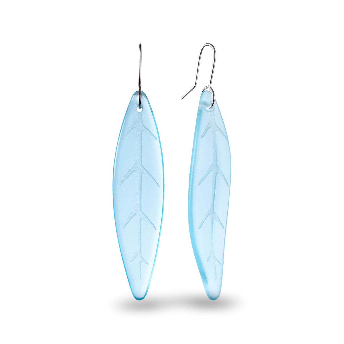 Tawa Leaf Earrings Light Blue - 30% off