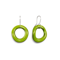 Funky Hoop Earrings S/M Green