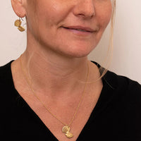 Gold Fantail Pendant and Earrings Regular