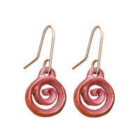 Koru Drop Earrings Copper