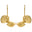 Fantail Earrings Gold