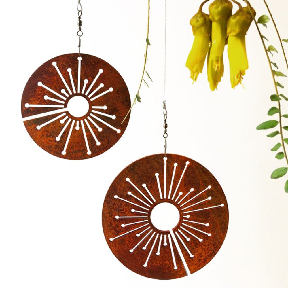 Corten Spinning Alliums Garden Art | StoneArrow Jewellery