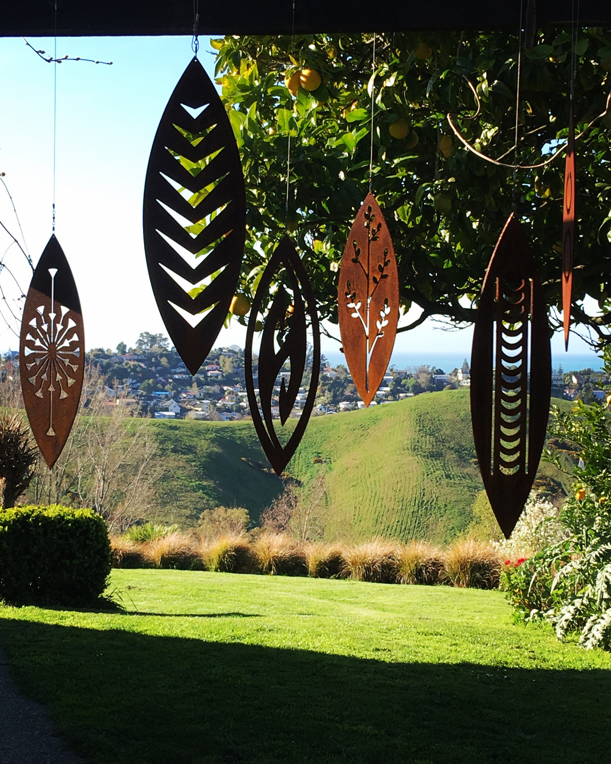 Corten Spinning Art Collection