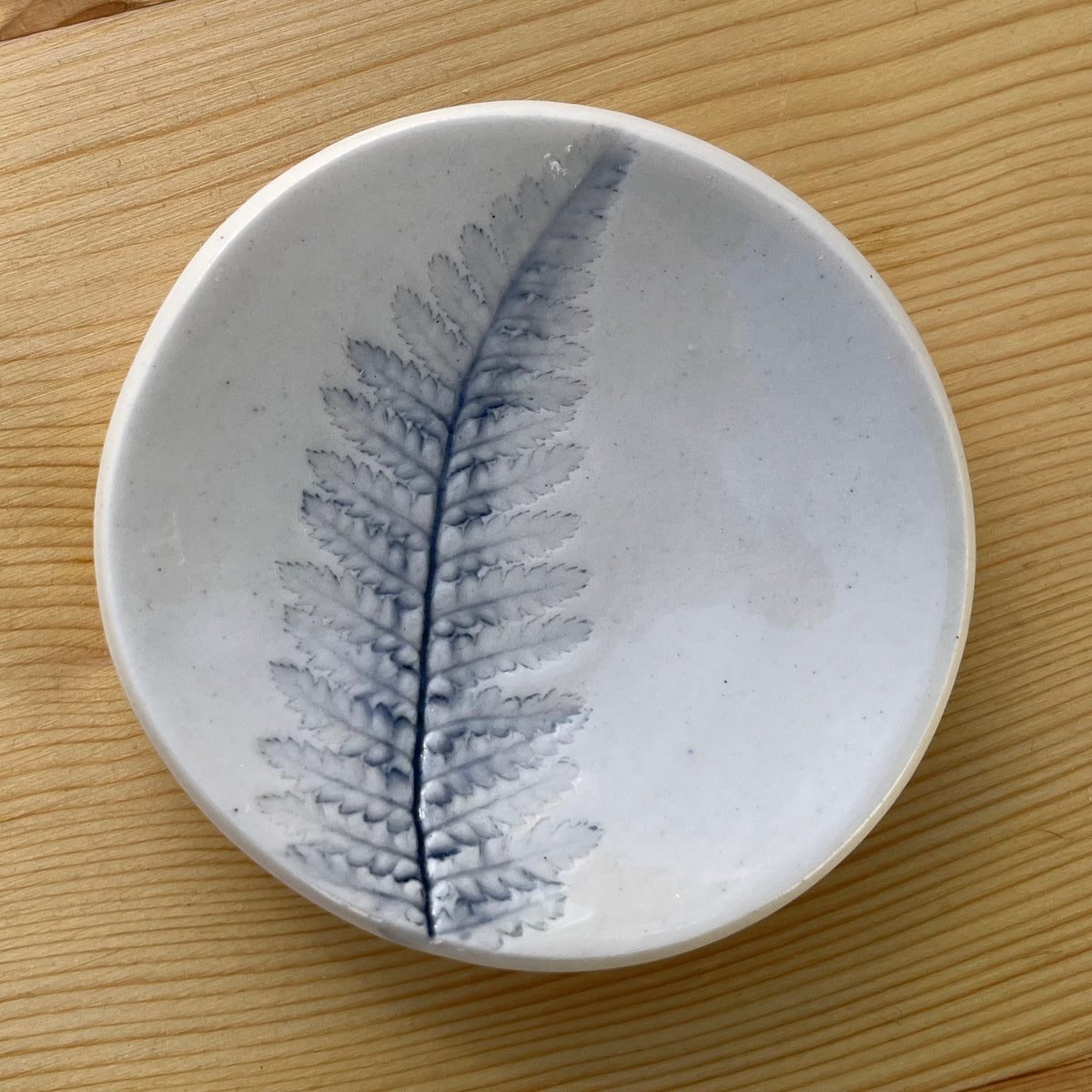 Fern Ring Dish Dark Blue
