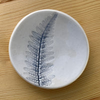 Fern Ring Dish Dark Blue