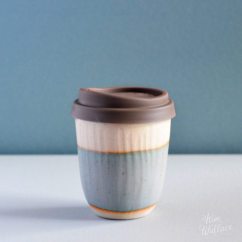 Reusable Coffee Cup - Bluegum on Stone