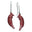 Copper Hanging Tūī Earrings