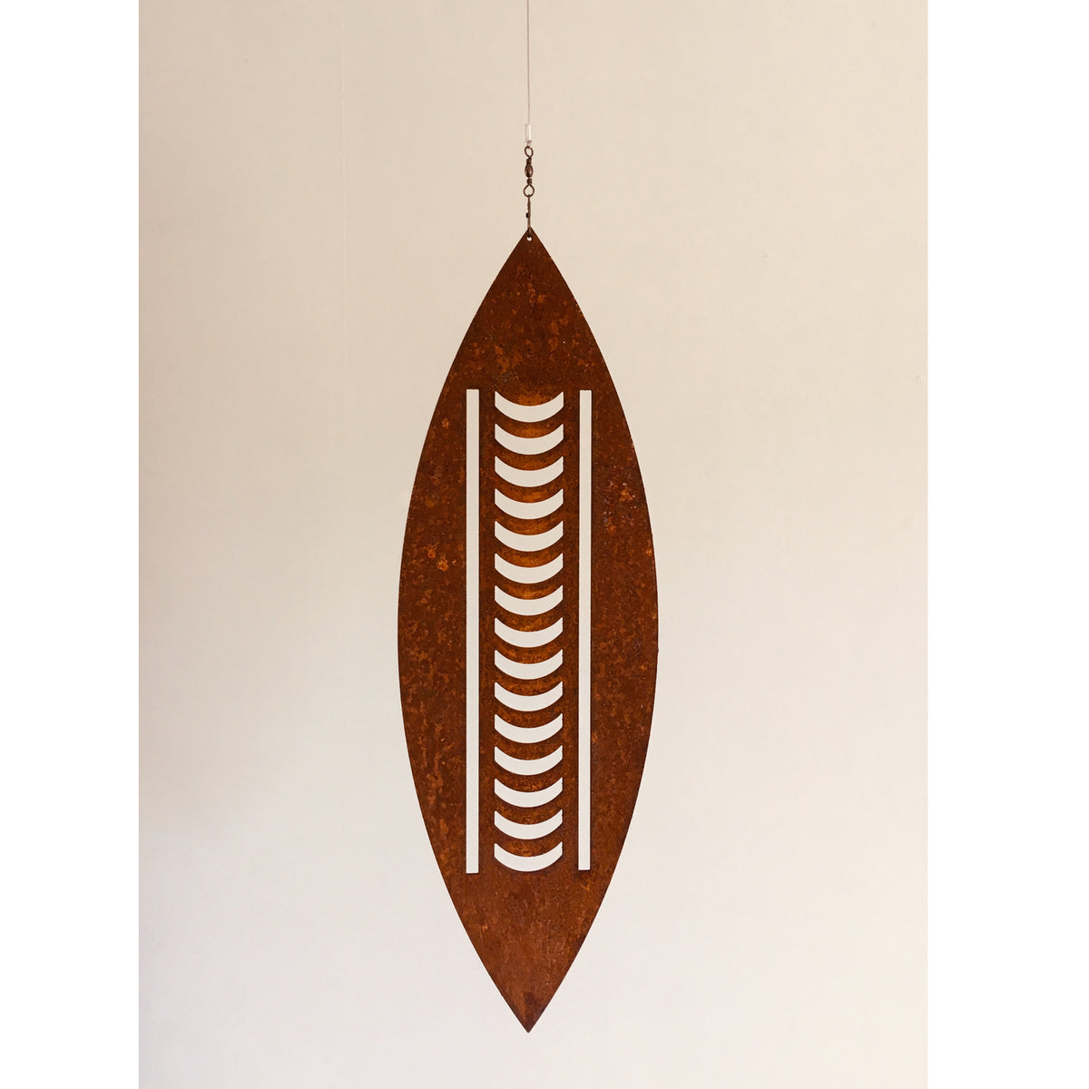Nīkau Corten Spinning Garden Art