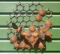 Honeycomb with Bees  Garden Art