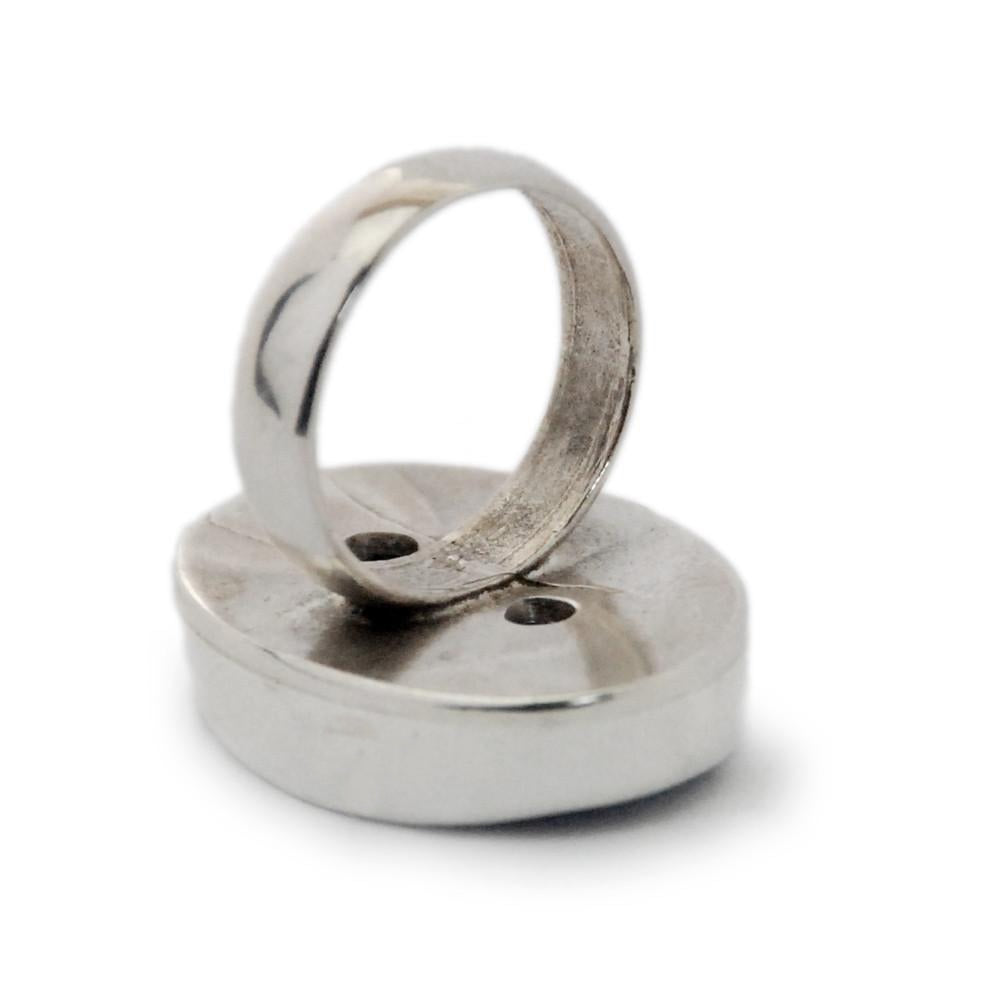 Pāua Double Hole Ring underside
