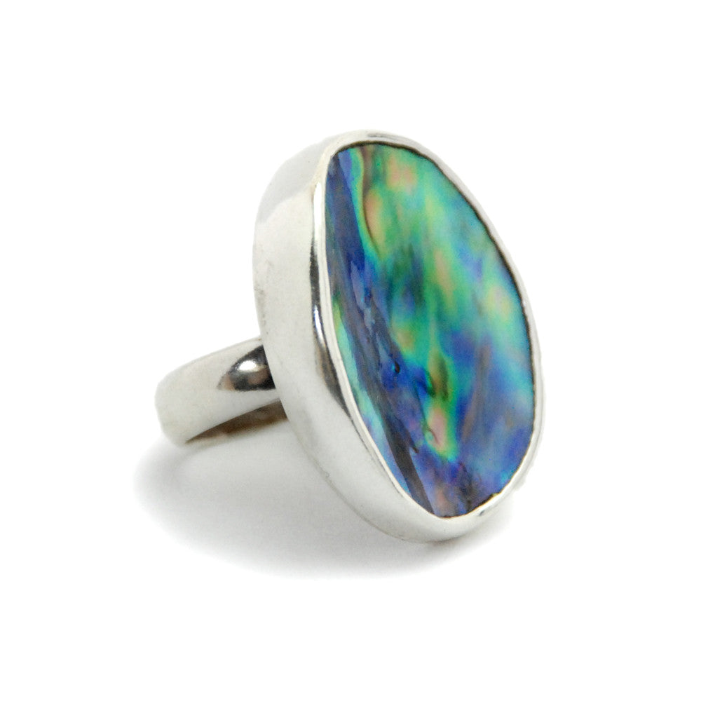 Pāua Concave Ring