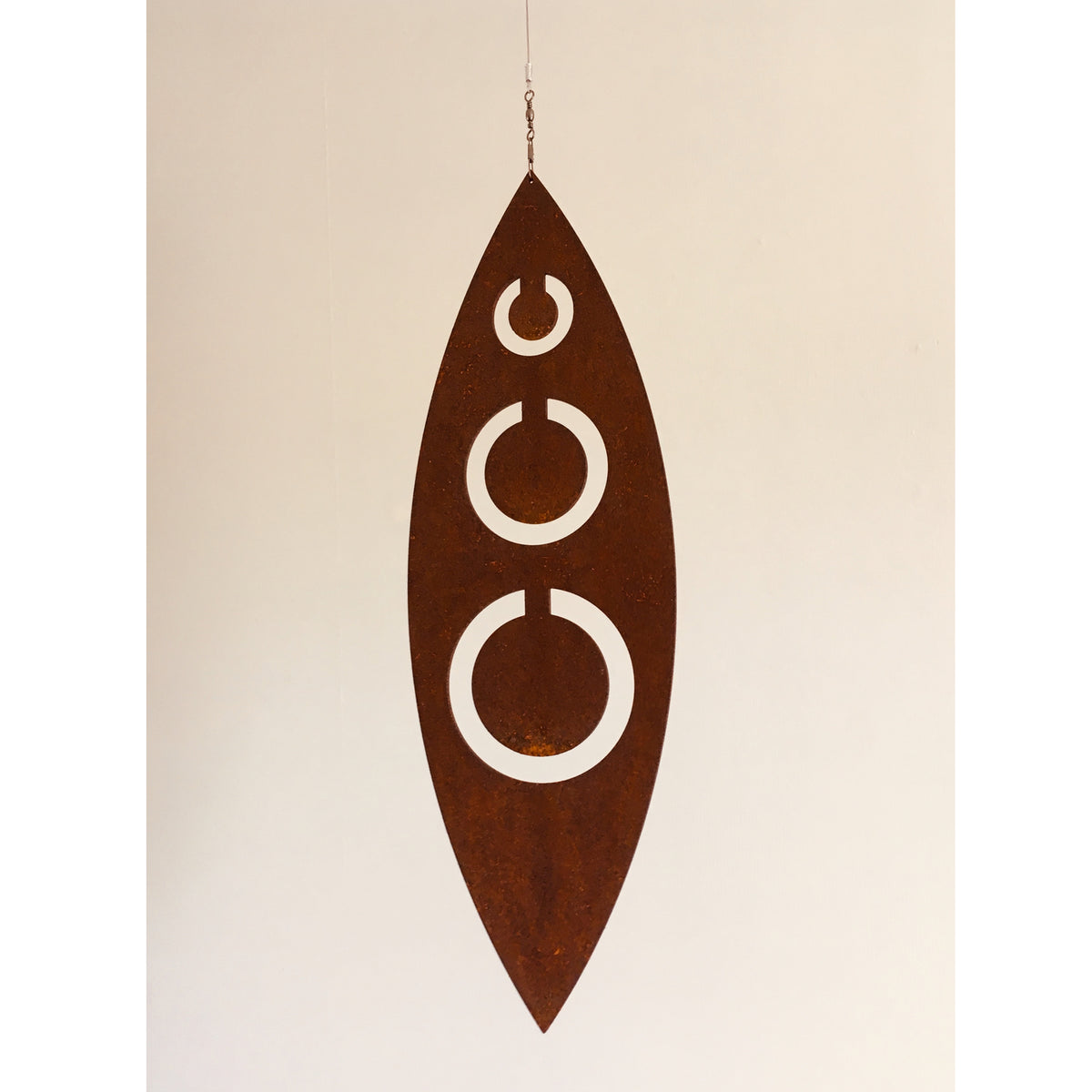 Tribal Corten Spinning Garden Art