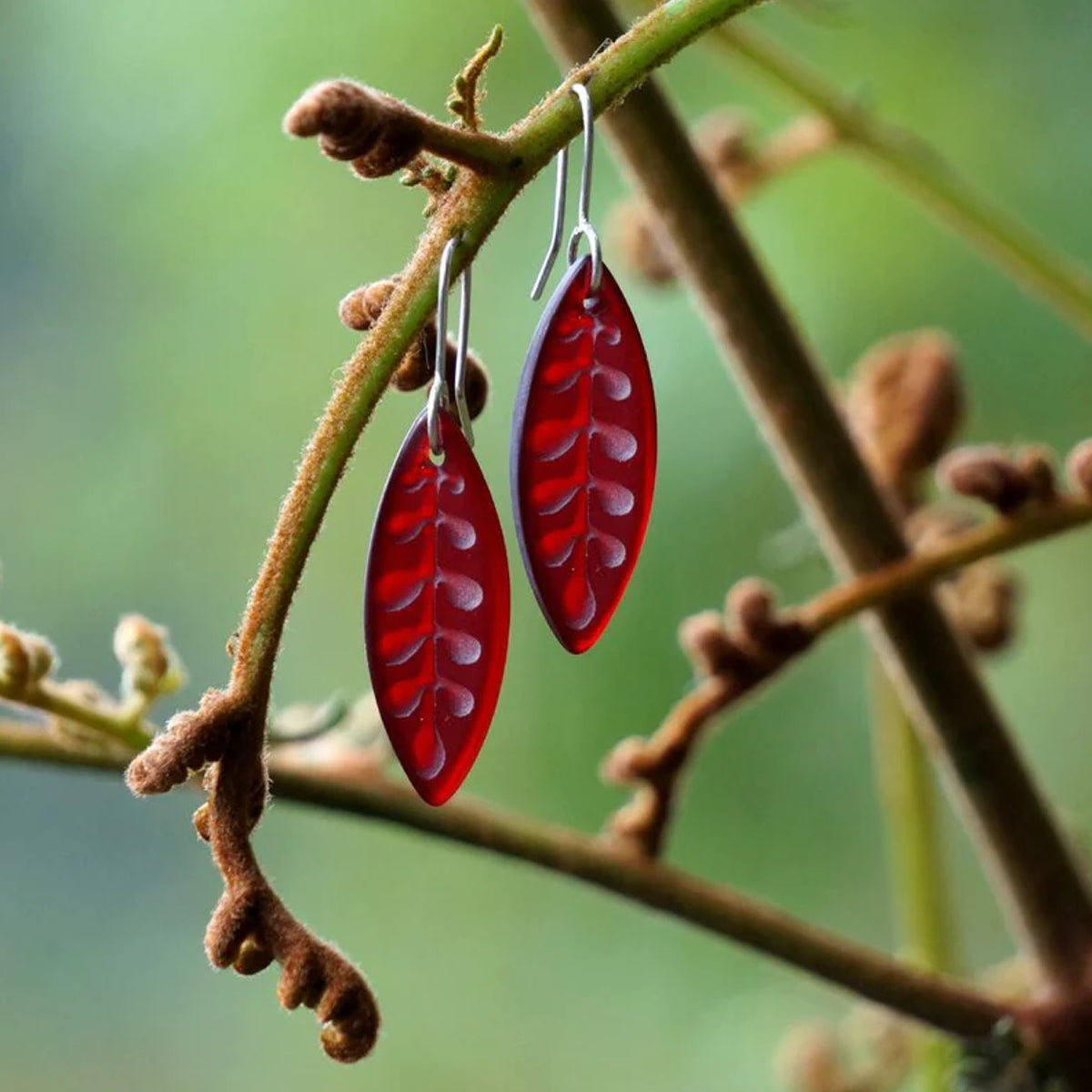 Kōwhai Leaf Earrings